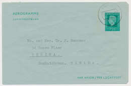 Luchtpostblad G. 25 Venlo - Regina Canada 1978 - Postal Stationery