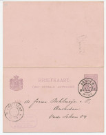 Briefkaart G. 24 Arnhem - Amsterdam 1899 - Entiers Postaux