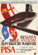 X0736 Italia, Special Card And Postmark PISA 1.7.1956 Regata Repubbliche Marinare,maritime Republics Regatta - 1946-60: Poststempel