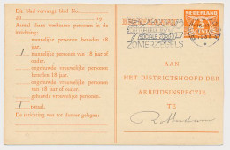 Arbeidslijst G. 17 Locaal Te Rotterdam 1940 - Entiers Postaux