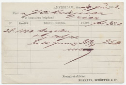 Briefkaart G. 25 Particulier Bedrukt Amsterdam 1883 - Entiers Postaux