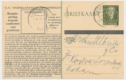 Spoorwegbriefkaart G. NS300 C - Locaal Te Amsterdam 1950 - Entiers Postaux