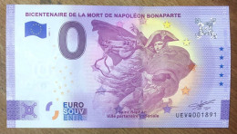 2021 BILLET 0 EURO SOUVENIR ST-RAPHAEL NAPOLÉON BONAPARTE EURO SCHEIN BANKNOTE PAPER MONEY PAPIER MONNAIE - Pruebas Privadas