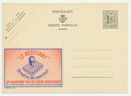 Publibel - Postal Stationery Belgium 1952 Lion - Mattress - Sonstige & Ohne Zuordnung
