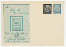 Postal Stationery Germany 1937 Stamp Exhibition Berlin - Infla Stamp - Other & Unclassified