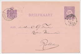 Briefkaart G. 23 Firma Blinddruk Leiden 1881 - Interi Postali