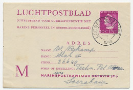 Luchtpostblad G. 1 B Loenen O/d Veluwe - Soerabaja Ned. Indie 1949 - Postal Stationery
