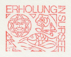 Meter Cut Switzerland 1978 Recreation - Butterfly - Fish - Flower - Sun - Sonstige & Ohne Zuordnung