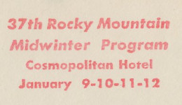 Meter Top Cut USA 1944 Dental Convention - Rocky Mountain Midwinter Program - Medicina