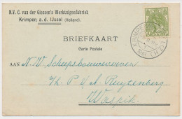 Firma Briefkaart Krimpen A.d. IJssel 1918 - Werktuigenfabriek - Zonder Classificatie