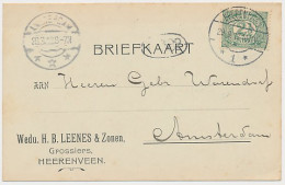 Firma Briefkaart Heerenveen 1912 - Grossiers - Zonder Classificatie