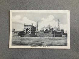 Royal Gate Jama Masjid Delhi Carte Postale Postcard - Inde