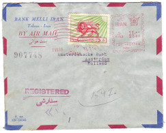 Registere Meter Cover Iran 1959 Lion - Vignette [ATM]