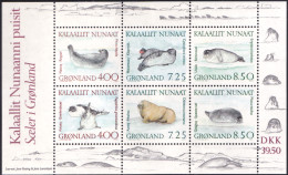 ARCTIC-ANTARCTIC, GREENLAND 1991 FAUNA S/S OF 6** - Arctic Tierwelt
