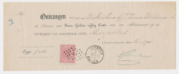 Em. 1872 Den Haag - Veendam - Wildervank - Kwitantie - Zonder Classificatie