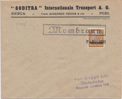 37295# HINDENBURG LOTHRINGEN LETTRE Obl MOMBRONN 2 Mai 1941 MONTBRONN MOSELLE METZ - Covers & Documents