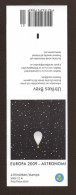 1 MARKENHEFTCHEN SCHWEDEN ASTRONOMIE 2009  POSTFRISCH - 1981-..