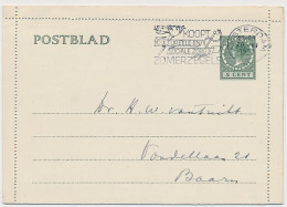 Postblad G. 19 A Amsterdam - Baarn 1938 - Interi Postali