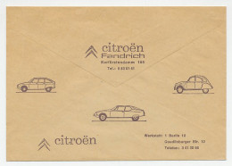 Postal Cheque Cover Germany ( 1972 ) Car - Citroën - DS - 2CV - Voitures