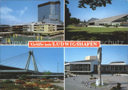 71989126 Ludwigshafen Rhein Rathauscenter Hauptbahnhof Pfalzbau Friedrich Ebert  - Ludwigshafen