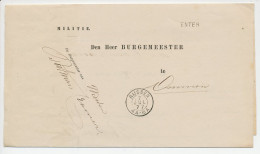 Naamstempel Enter 1877 - Brieven En Documenten