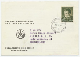 PTT Introductiekaart ( Duits ) Em. Lepra 1956 Ned. Nieuw Guinea - Zonder Classificatie