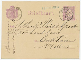 Naamstempel Terheiden 1881 - Brieven En Documenten