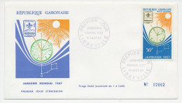 Cover / Postmark Gabonese 1967 World Jamboree - Autres & Non Classés