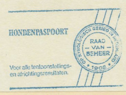 Meter Cut Netherlands 1982 Dog Passport - Board Of The Dutch Kennel Club - Other & Unclassified