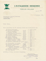 Brief Tegelen 1959 - Boomkwekerij - Netherlands