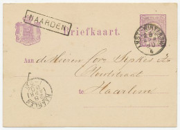 Trein Haltestempel Naarden 1880 - Covers & Documents