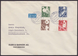MiNr 167/70 "Verkehrsausstellung", 1953, Satzbrief Mit Rechten Randstücken - Briefe U. Dokumente