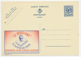 Publibel - Postal Stationery Belgium 1951 Lion - Mattress - Autres & Non Classés