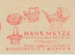 Meter Cut Germany 1961 Wickerwork - Pram - Basket - Sonstige & Ohne Zuordnung