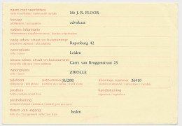 Verhuiskaart G. 38 Particulier Bedrukt Zwolle 1973 - Ganzsachen