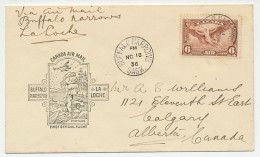 FFC / First Flight Cover Canada 1936 Canoe - Ships