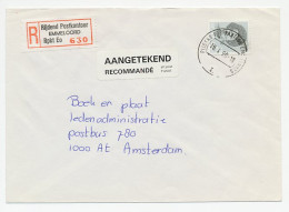 Em. Beatrix Aangetekend Emmeloord Rijdend Postkantoor 1990 - Unclassified