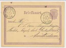 Briefkaart G. 7 Grave - Amsterdam 1876 - Entiers Postaux