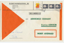 Treinbrief Ede Wageningen - Arnhem 1968 - Unclassified