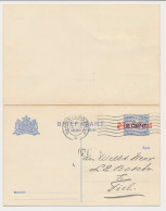 Briefkaart G. 117 I Amsterdam - Tiel 1921 V.v. - Interi Postali