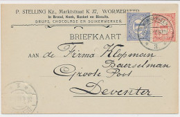 Firma Briefkaart Wormerveer 1910 - Brood - Koek - Chocolade Etc. - Non Classés