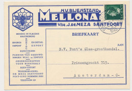 Firma Briefkaart Santpoort 1940 - Mellona - Honing - Bijen - Unclassified
