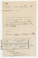 Dalfsen 1886 - Stortingsbewijs Postwissel - Nota Amsterdam  - Unclassified