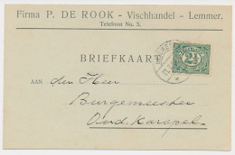 Firma Briefkaart Lemmer 1916 - Vishandel - Ohne Zuordnung