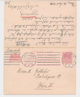 Briefkaart G. 58 A Amsterdam - Oostenrijk 1909 V.v. - Entiers Postaux