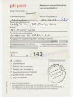 Lichtenvoorde 1984 - Postbewijs Pakket Buitenland  - Non Classificati