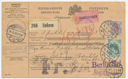 Em. Bontkraag Remboursement Pakketkaart Eindhoven - Zweden 1915 - Unclassified