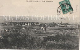 Carte Postale CPA Puget Ville (83) Vue Générale 1914 - Autres & Non Classés