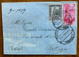 COLONIE ITALIANE - DA TRIPOLI POSTA AEREA  12/9/39 XXVII 17 PER BOTTRIGHE  ROVIGO - Poststempel