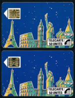 Télécartes France - Publiques N° Phonecote F59 + F59A - Lucy- 4e Dimension (50U Puces SC3 Et SC4on) - 1989